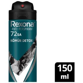 Rexona Men Kömür Detox 72 Saat Üstün Koruma Deodorant 150 ml