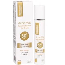 Dermoskin Acne Mat Face Protection Gel Cream SPF50+: حماية فعالة من أشعة الشمس لبشرة خالية من العيوب