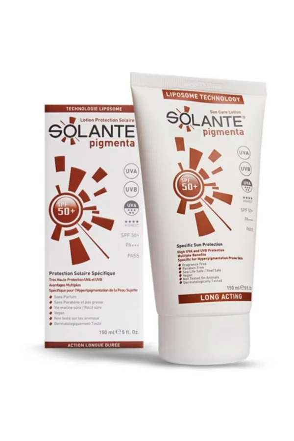 Solante Pigmenta Sun Care Lotion SPF 50+ : حماية فائقة من أشعة الشمس وتفتيح البشرة