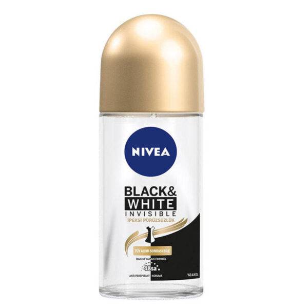 Nivea Black & White Invisible Roll On For Women İpeksi Pürüzsüzlük 50 ml