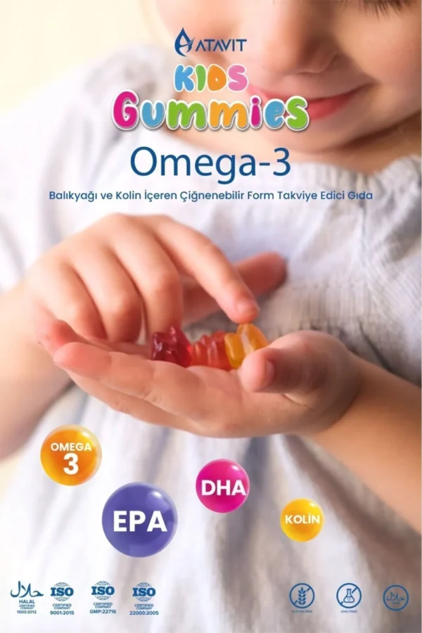 Atavit Kids Omega-3 60 Gummies زيت سمك للأطفال